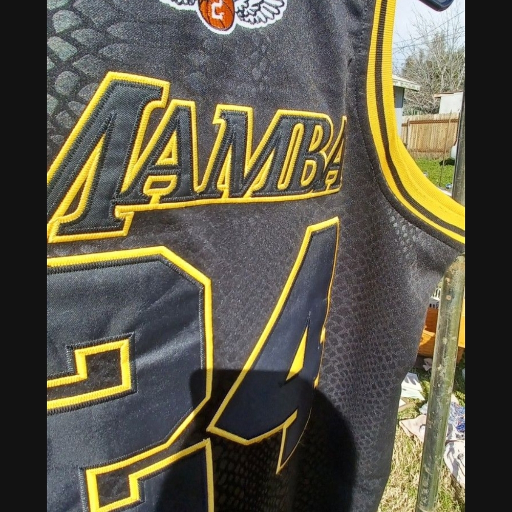Mamba Black and Yellow Basketball Jersey